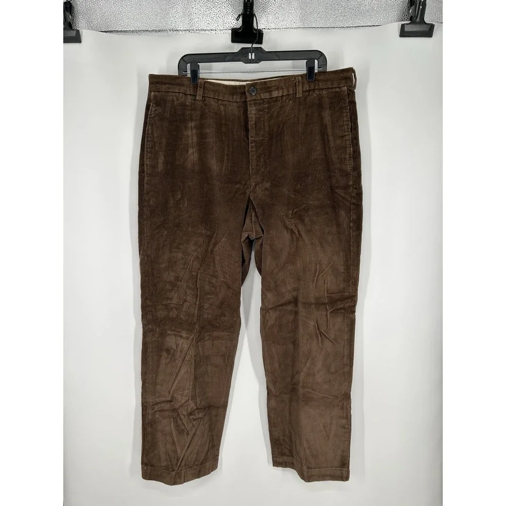 Brooks Brothers‎ 346 Corduroy Pants Straight Leg Fit Brown Mens Size 40x30